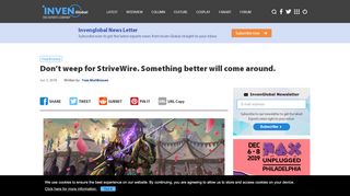 
                            4. Hearthstone: Don't weep for StriveWire. Something better will ...