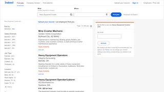 
                            9. Heavy Equipment Crusher Jobs, Employment | Indeed.com