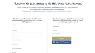 
                            6. HEC - MBA Online Application