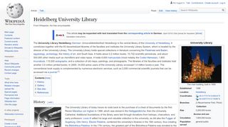 
                            2. Heidelberg University Library - Wikipedia