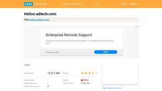 
                            1. Helios.adtech.com: Login... - Easy Counter