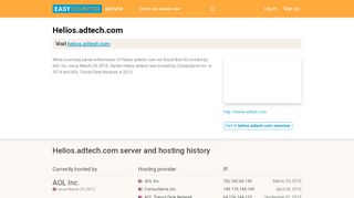 
                            7. Helios.adtech.com server and hosting history