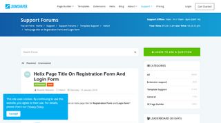 
                            7. helix page title on Registration Form and Login form - JoomShaper