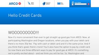 
                            2. Hello Credit Cards | ARCO