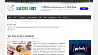 
                            6. 'Hello World' portlet on JBoss Portal | Java Code Geeks - 2019