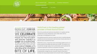 
                            3. HelloFresh - Who we are