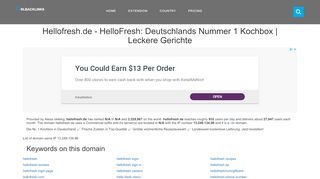 
                            7. Hellofresh.de - HelloFresh: Deutschlands Nummer 1 Kochbox ...