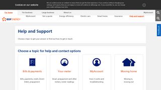 
                            1. Help and contact us | EDF Energy