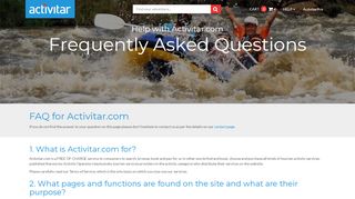 
                            3. Help and FAQ - Activitar.comTerms and Conditions ...