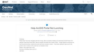 
                            8. Help ArcGIS Portal Not Lunching | GeoNet, The Esri Community | GIS ...