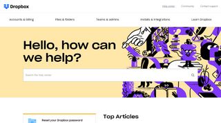 
                            3. Help center – Dropbox Help
