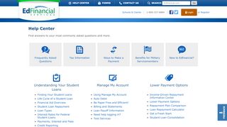
                            6. Help Center - Edfinancial Services