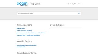 
                            7. Help Center | Xoom, A PayPal Service
