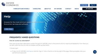 
                            3. Help > FAQ - Oxford Economics