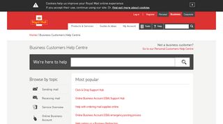 
                            7. Help for Royal Mail Business Customers | Royal Mail Group Ltd