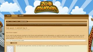 
                            2. help guys: I cannot log in | Zoomumba - Bigpoint