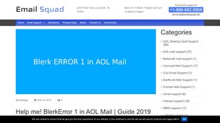 
                            7. Help me! BlerkError 1 in AOL Mail | Guide 2019