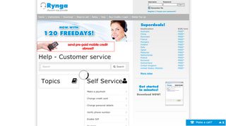 
                            8. Help - Rynga | For the cheapest international calls