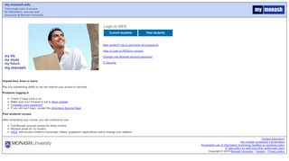
                            2. Help to login to WES/my.monash - my.monash, the Monash University ...