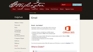 
                            10. HelpDesk | Email | Washington College