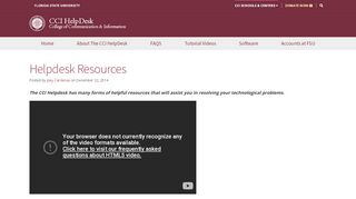 
                            6. Helpdesk Resources - CCI HelpDesk - Florida State University