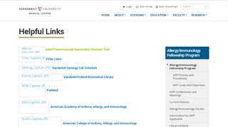 
                            1. Helpful Links - Department of Medicine - Vanderbilt University