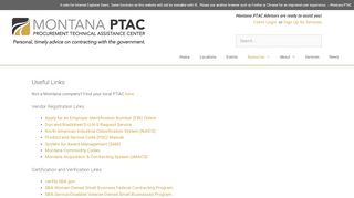 
                            7. Helpful Links | Montana PTAC - Procurement Technical Assistance ...