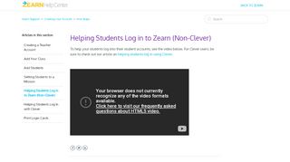 
                            5. Helping Students Log in to Zearn (Non-Clever) – Zearn Support