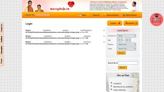 
                            10. Helpline Marriage Bureau: Login