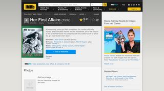 
                            9. Her First Affaire (1932) - IMDb