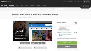 
                            8. Herald - News Portal & Magazine WordPress Theme by meks ...