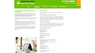 
                            9. Herbalife - South Africa - Contact Us