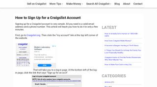 
                            5. Here is How to Sign Up for a Free Craigslist Account