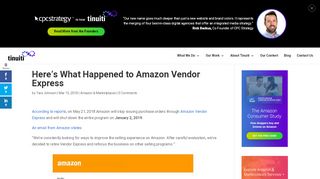 
                            9. Here's What Happened to Amazon Vendor Express