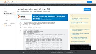 
                            6. Heroku Login failed using Windows CLI - Stack …