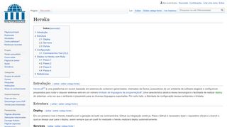 
                            8. Heroku - Wikiversidade