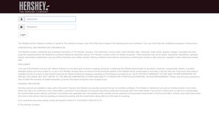 
                            9. Hershey's Login