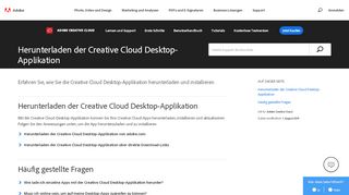 
                            8. Herunterladen der Creative Cloud Desktop-Applikation