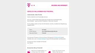 
                            3. Herzlich willkommen in Ihrem neuen Telekom Mail-Postfach