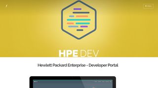 
                            4. Hewlett Packard Enterprise - Developer Portal
