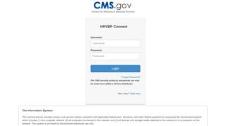 
                            3. HHVBP Connect - Connect Login - CMS.gov