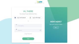 
                            2. Hi, there - log in to your Jimdo account