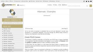 
                            4. Hibernate - Examples - TutorialsPoint