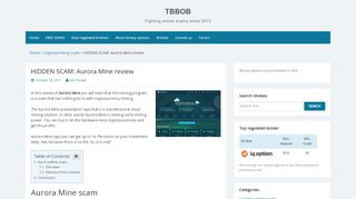 
                            8. HIDDEN SCAM: Aurora Mine review - The Best Binary Options ...