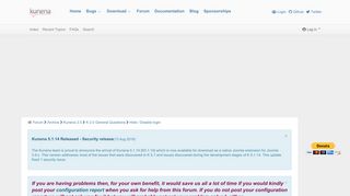 
                            5. Hide / Disable login - Forum - Kunena - To Speak! …