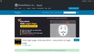 
                            3. Hide login page, Hide wp admin - br.wordpress.org