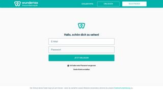 
                            5. Hier befindest du dich auf der Login-Seite