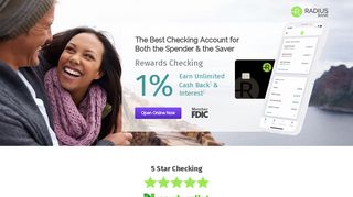 
                            8. High Rate Free Checking with Free ATMs - Radius Bank