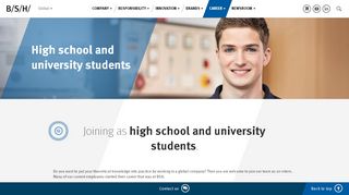 
                            9. High School and University Students | BSH Hausgeräte GmbH