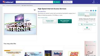 
                            9. High Speed Internet Access Services in Shanthi Nagar East ...